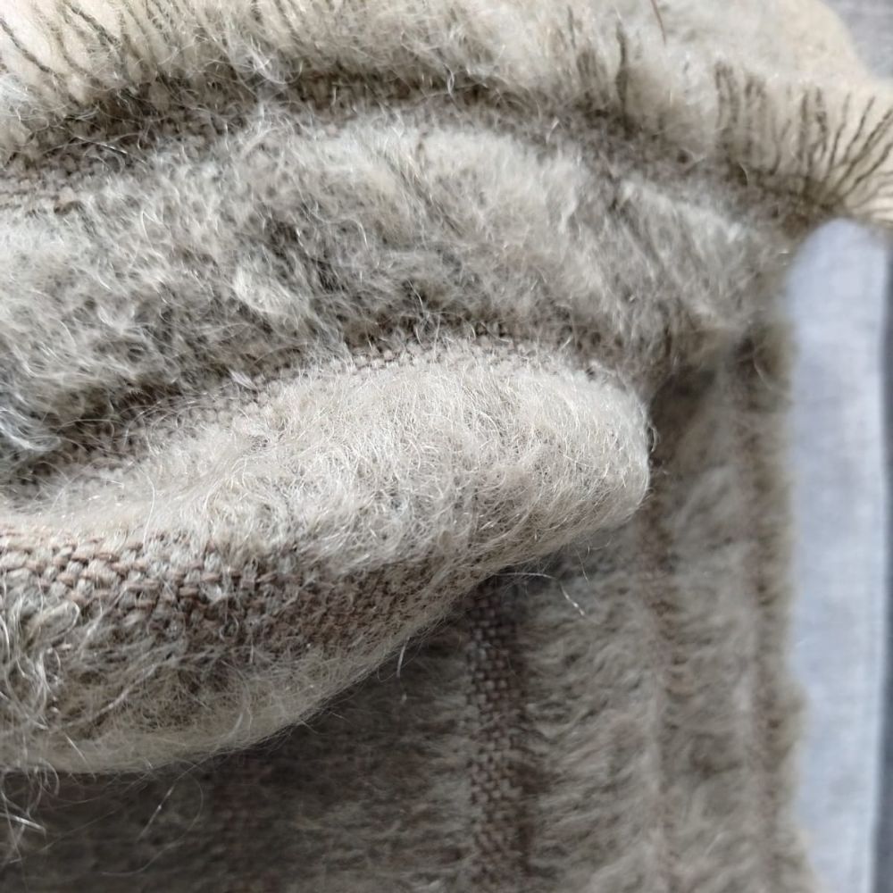 Mohair Scarf with 4 Rows and Beads
