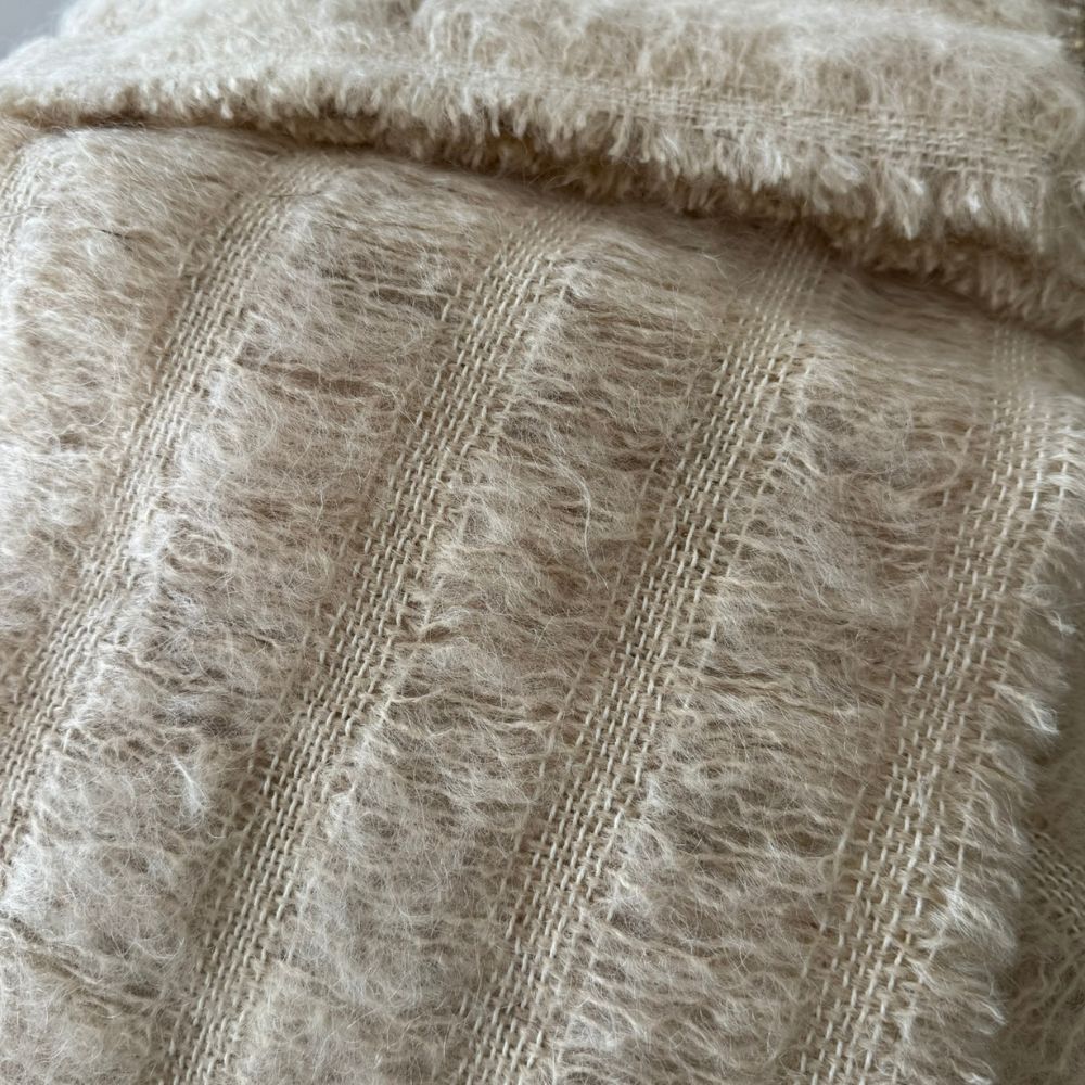 Mohair Scarf with 4 Rows and Beads