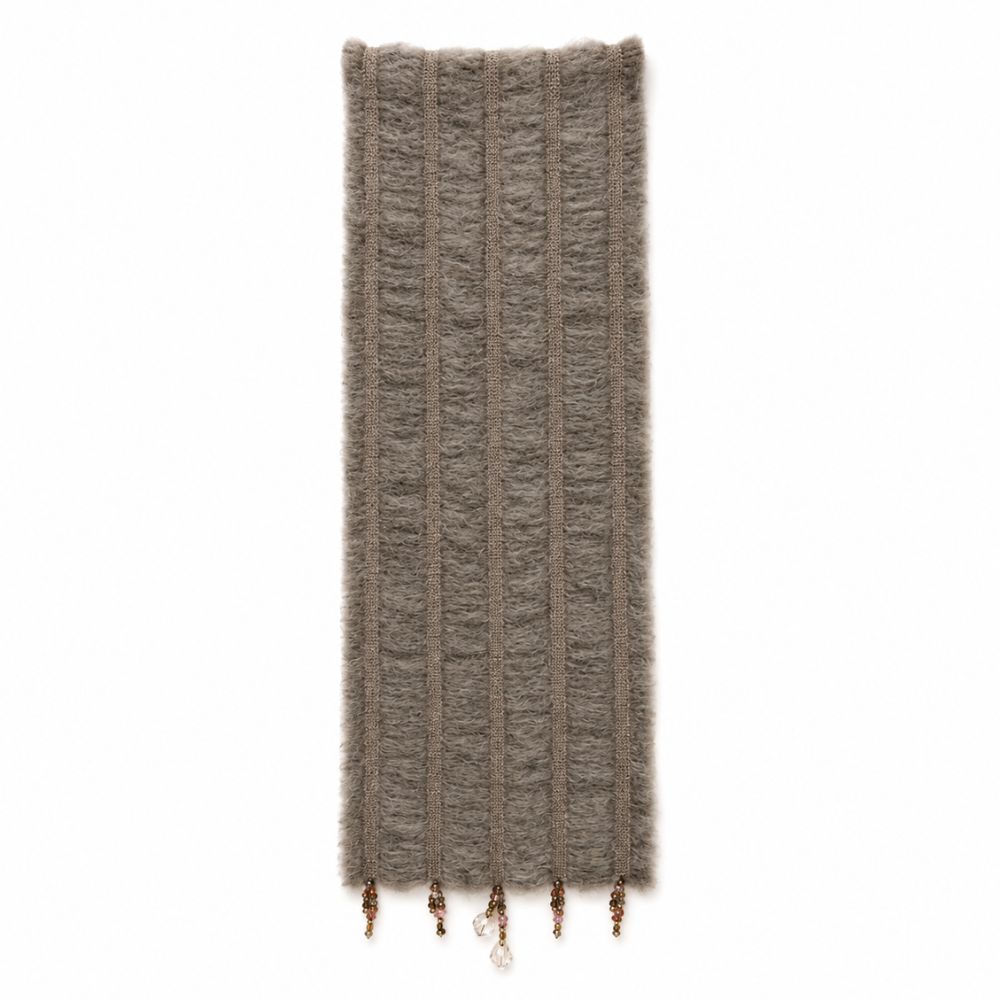 Mohair Scarf with 4 Rows and Beads