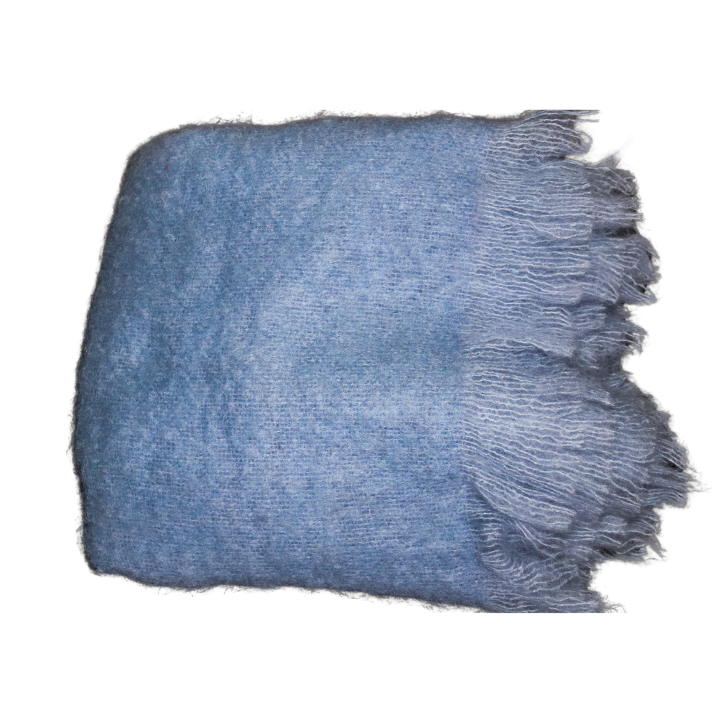 Light Blue Mohair Blanket