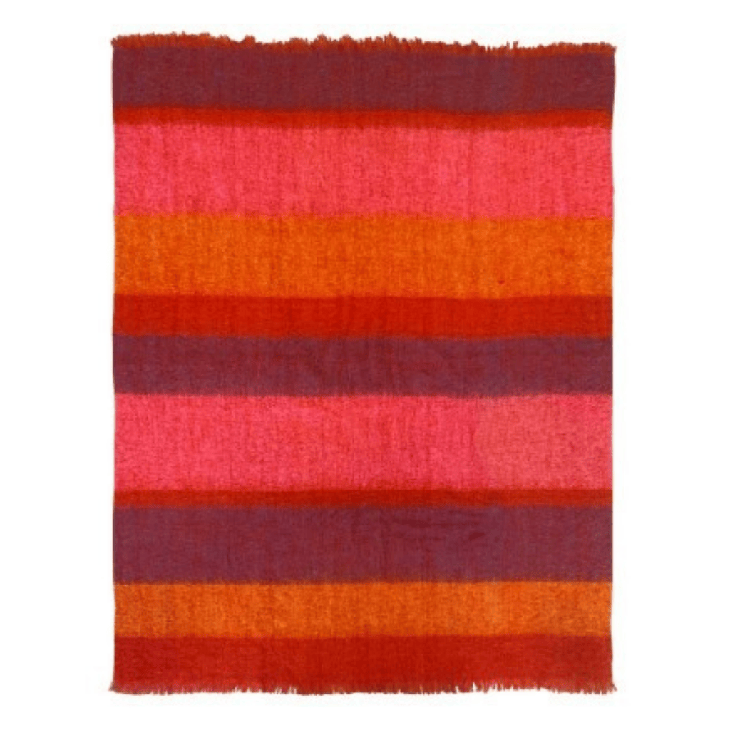 African Sunset Mohair Blanket