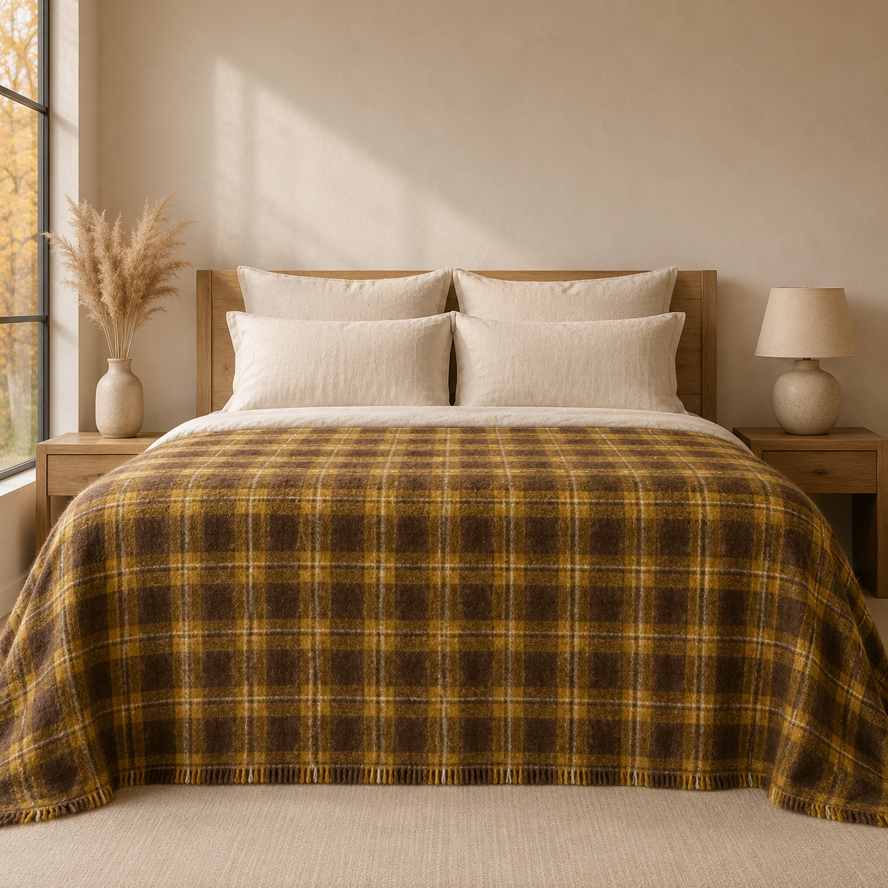Amber Veld Mohair Blanket