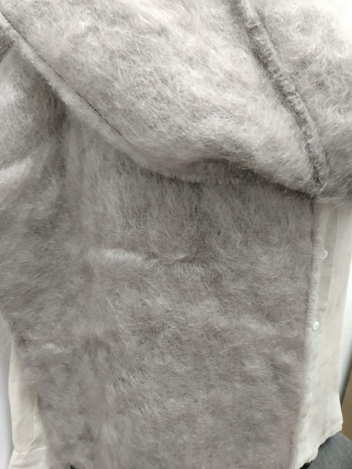 Mohair Scarf — Antique Silver