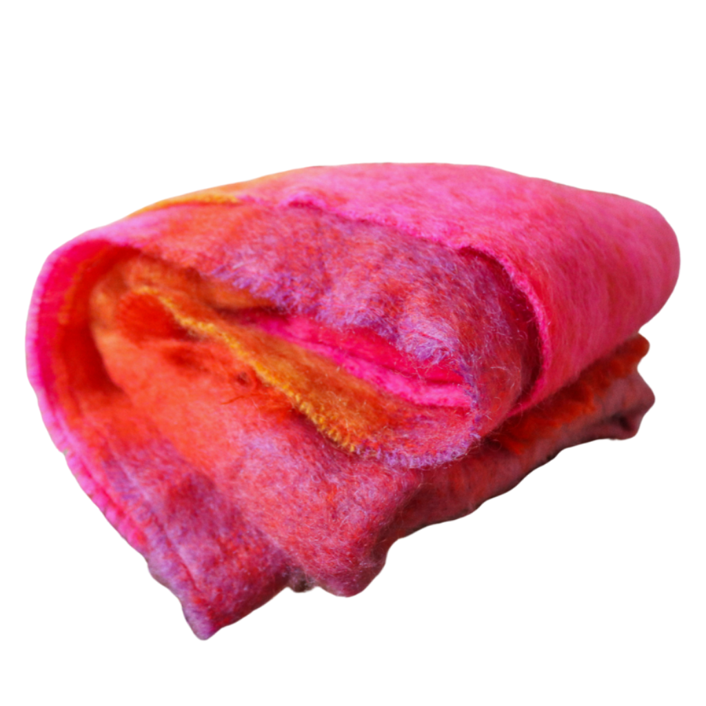African Sunset Mohair Blanket