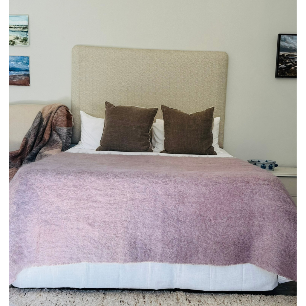 Jacquie O Dark Mohair Blanket