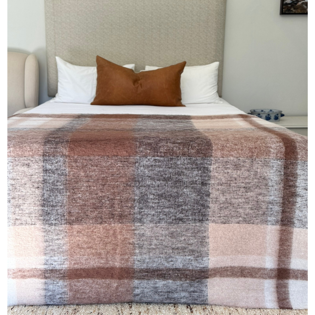 Karoo Dust Mohair Blanket