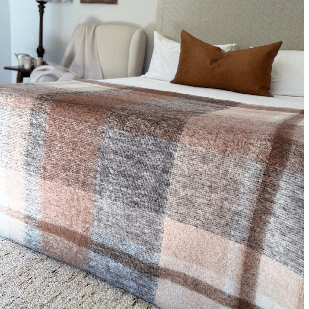 Karoo Dust Mohair Blanket