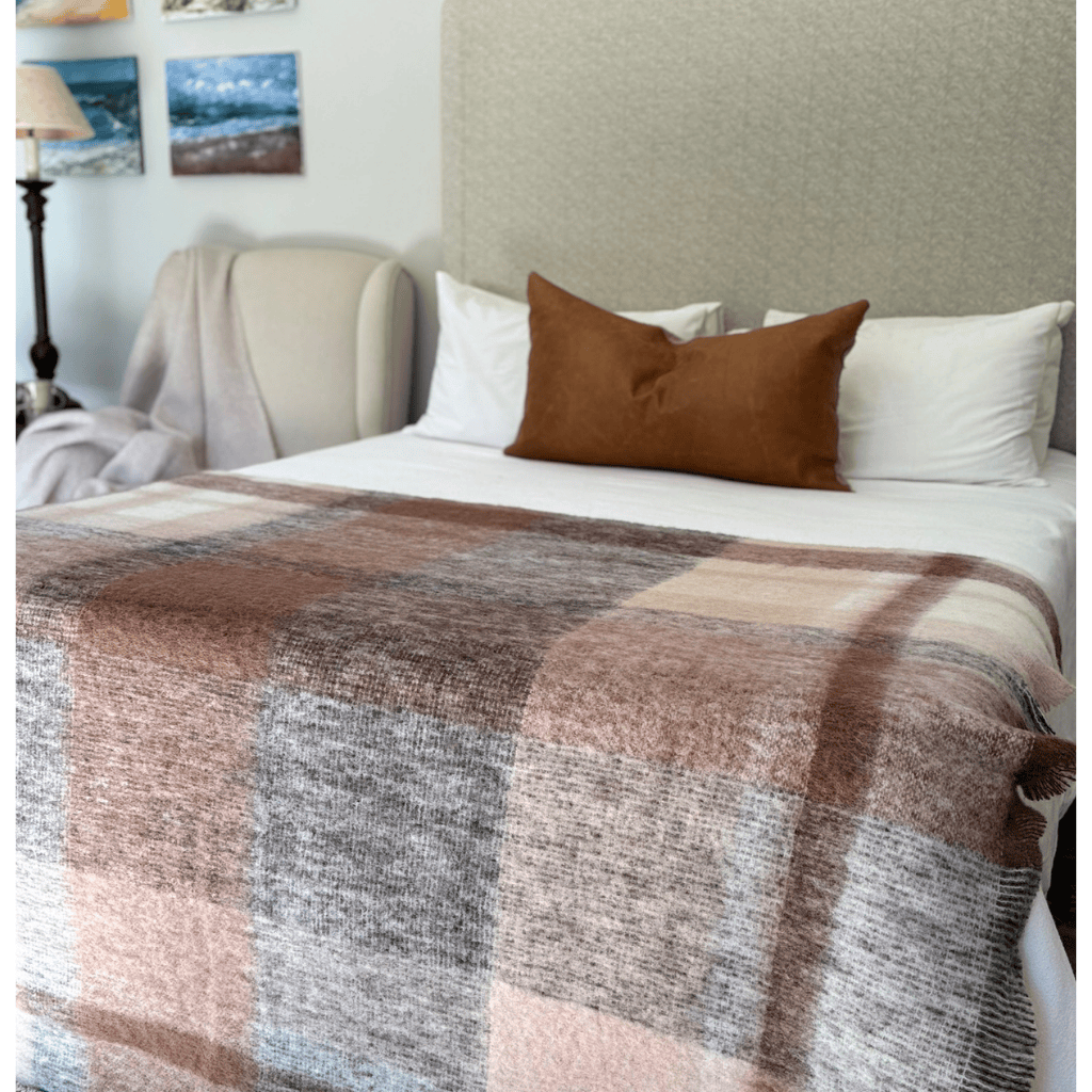Karoo Dust Mohair Blanket