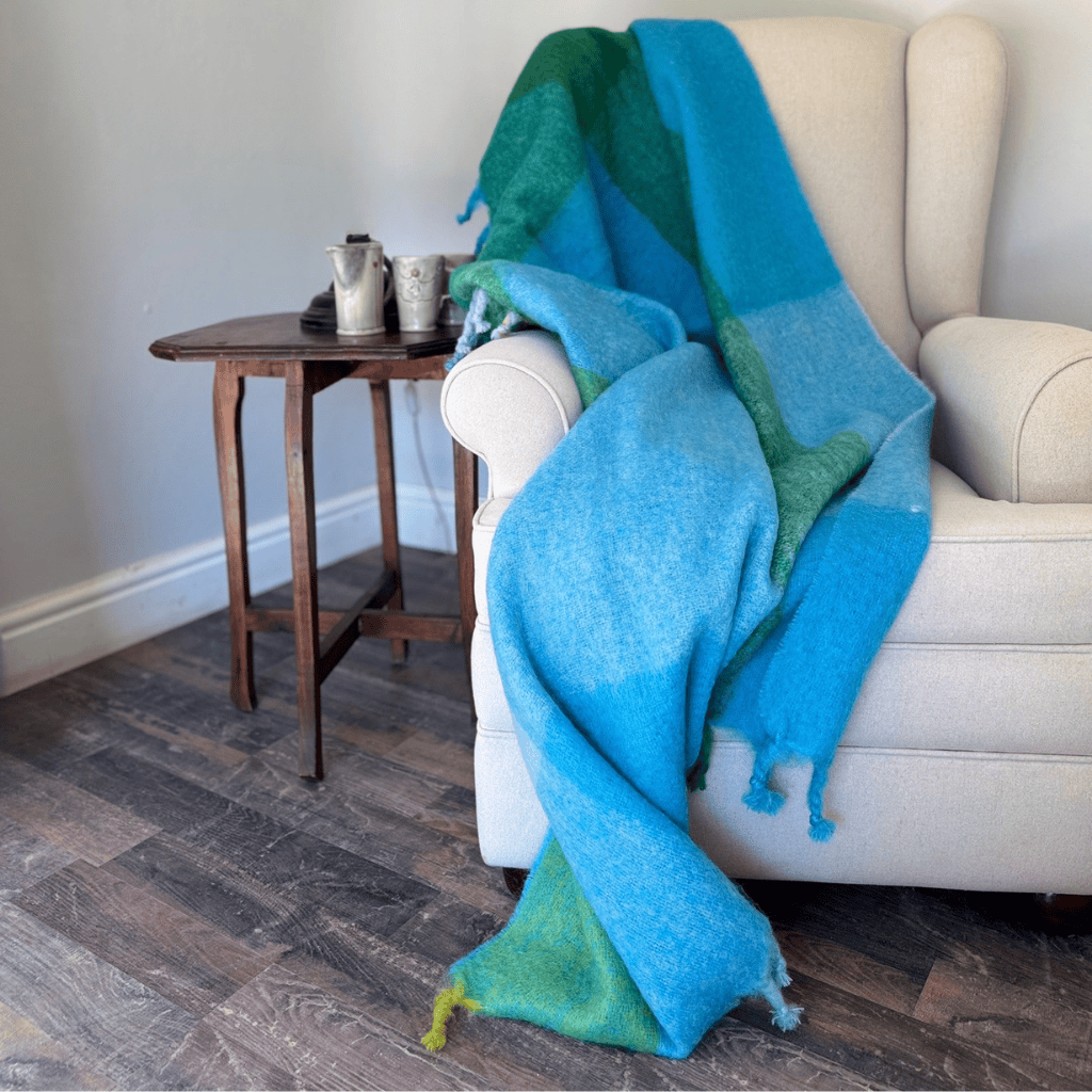 Lagoon Mohair Blanket