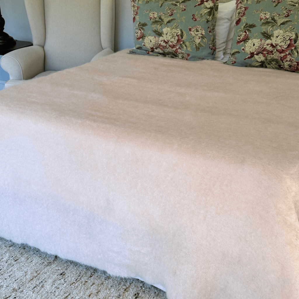 Rose Pink Mohair Blanket