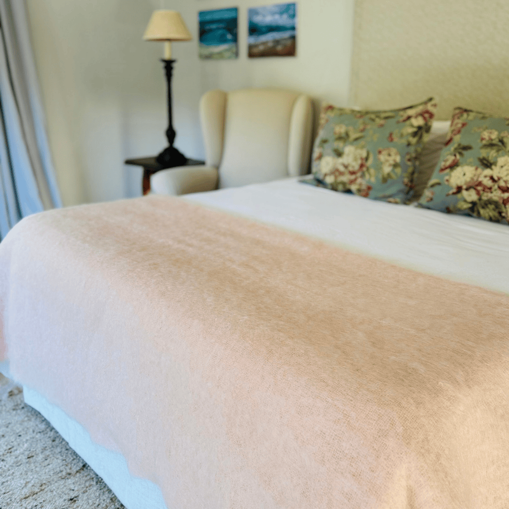 Rose Pink Mohair Blanket