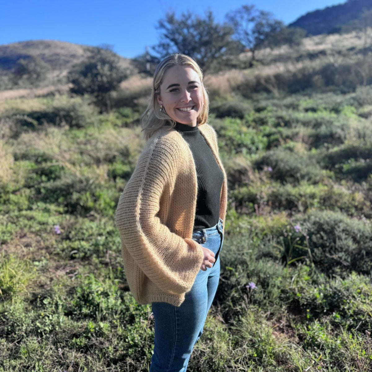 Kid Mohair and Silk Blend Cardigan