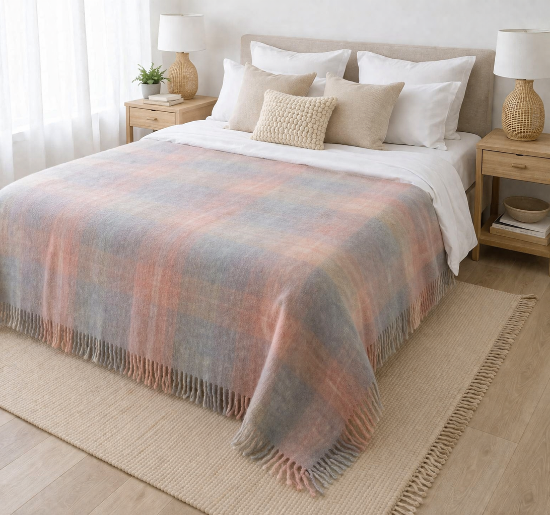 Assorted Color Mohair Blanket