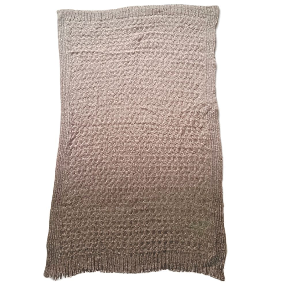 Mohair Scarf Classic Waffle Knit