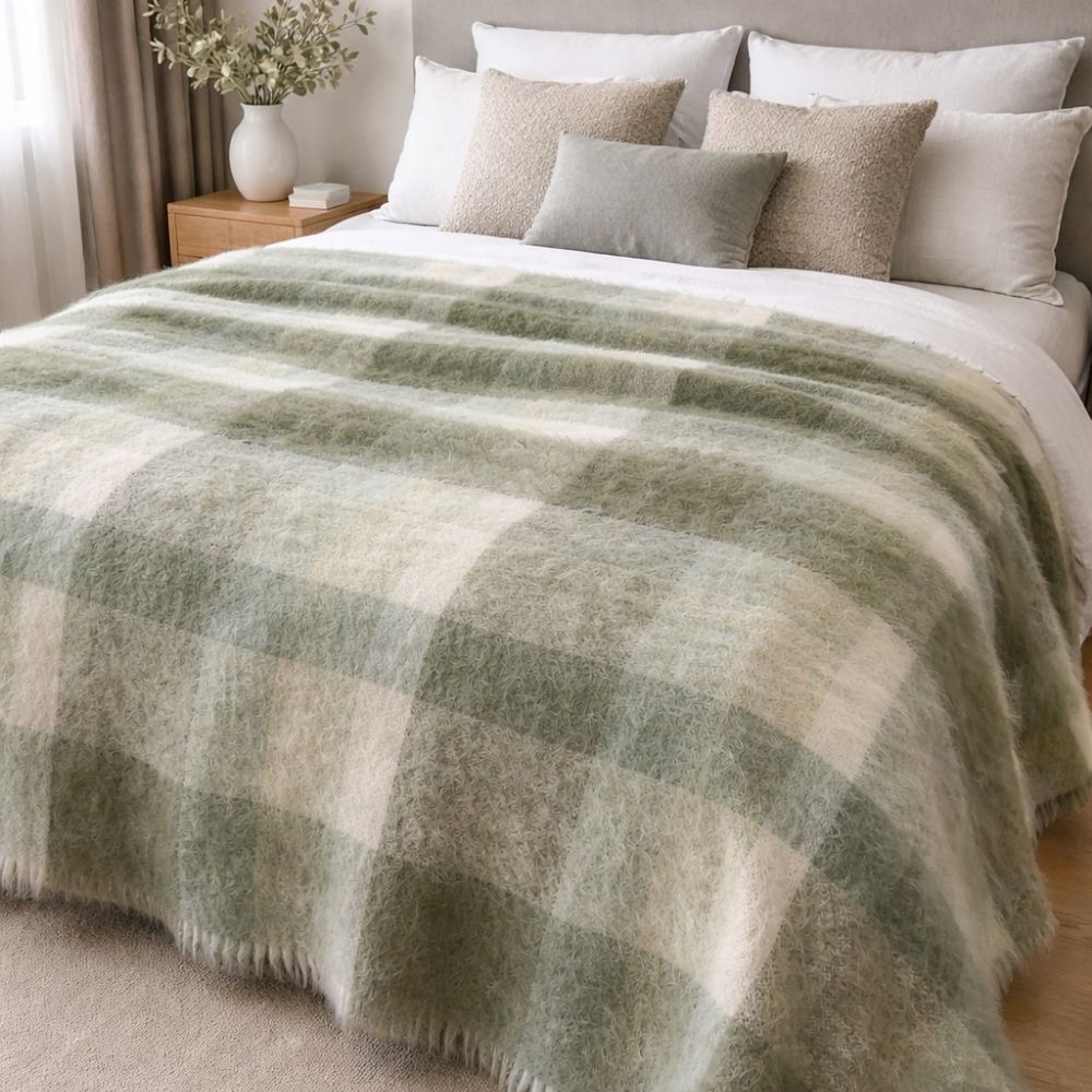 Greens Mohair Blanket