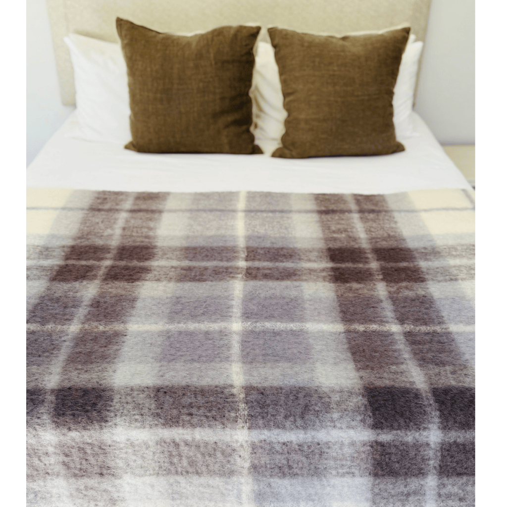Grey Ghost Mohair Blanket