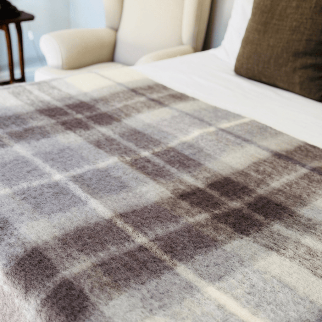 Grey Ghost Mohair Blanket