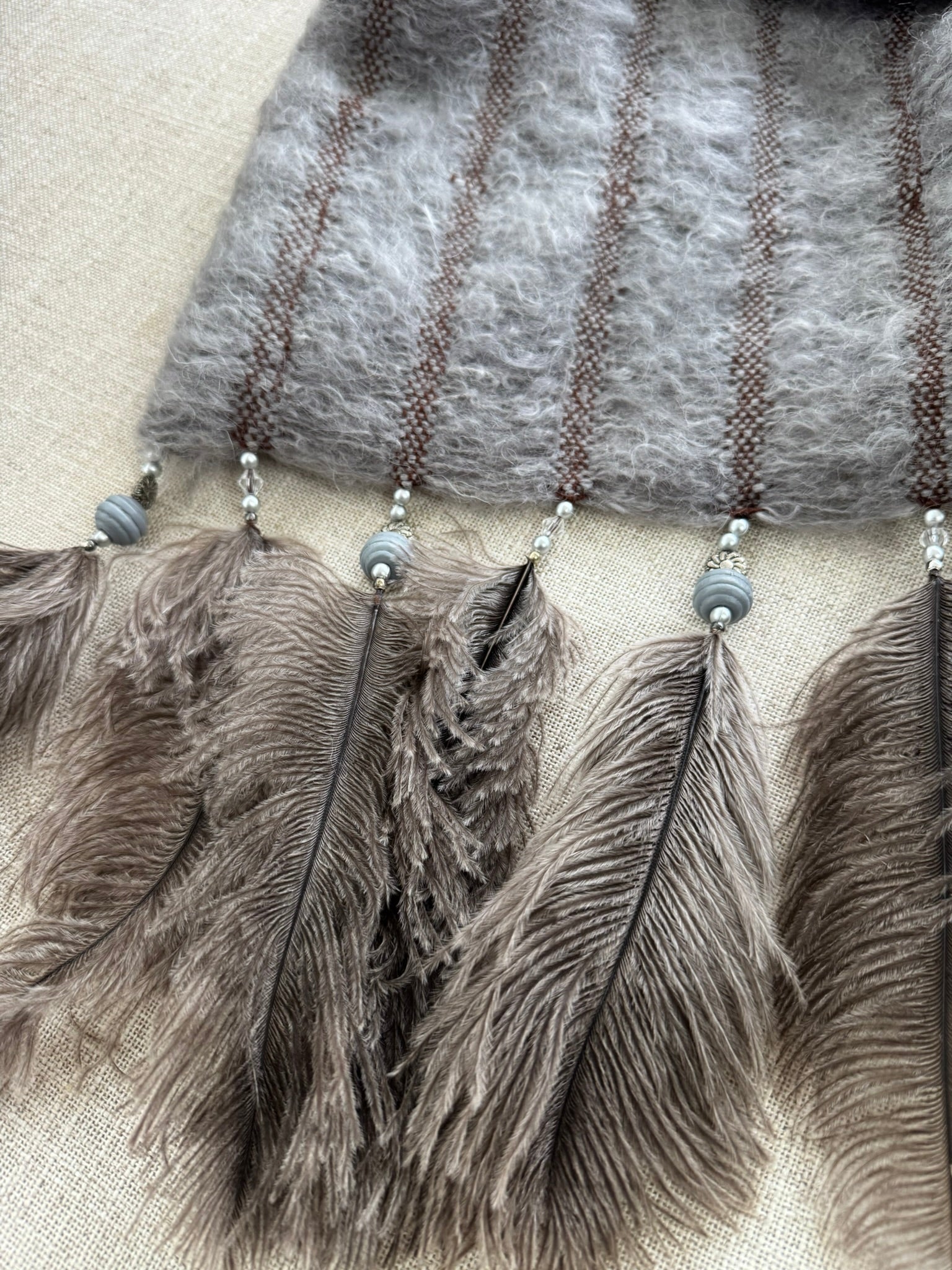 Mohair Scarf 10 Feathers