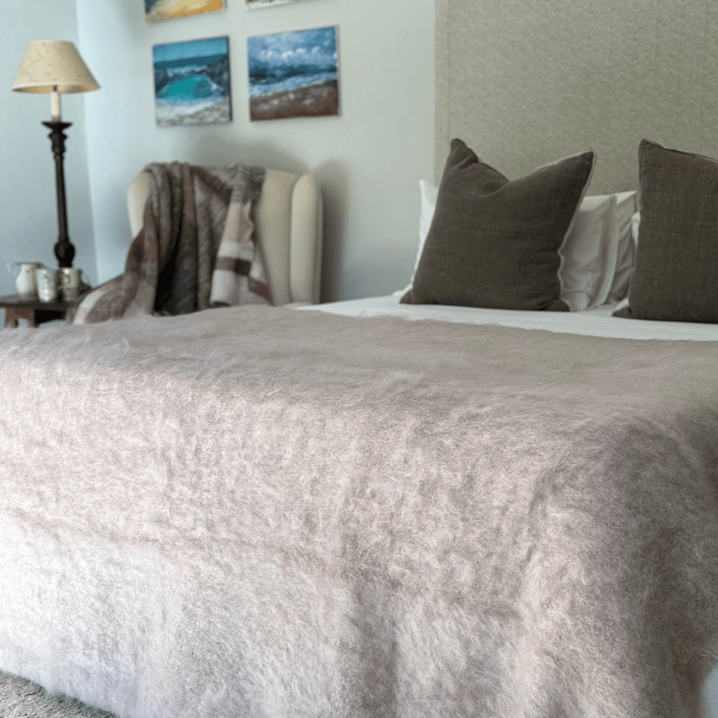 Jacquie O Light Mohair Blanket