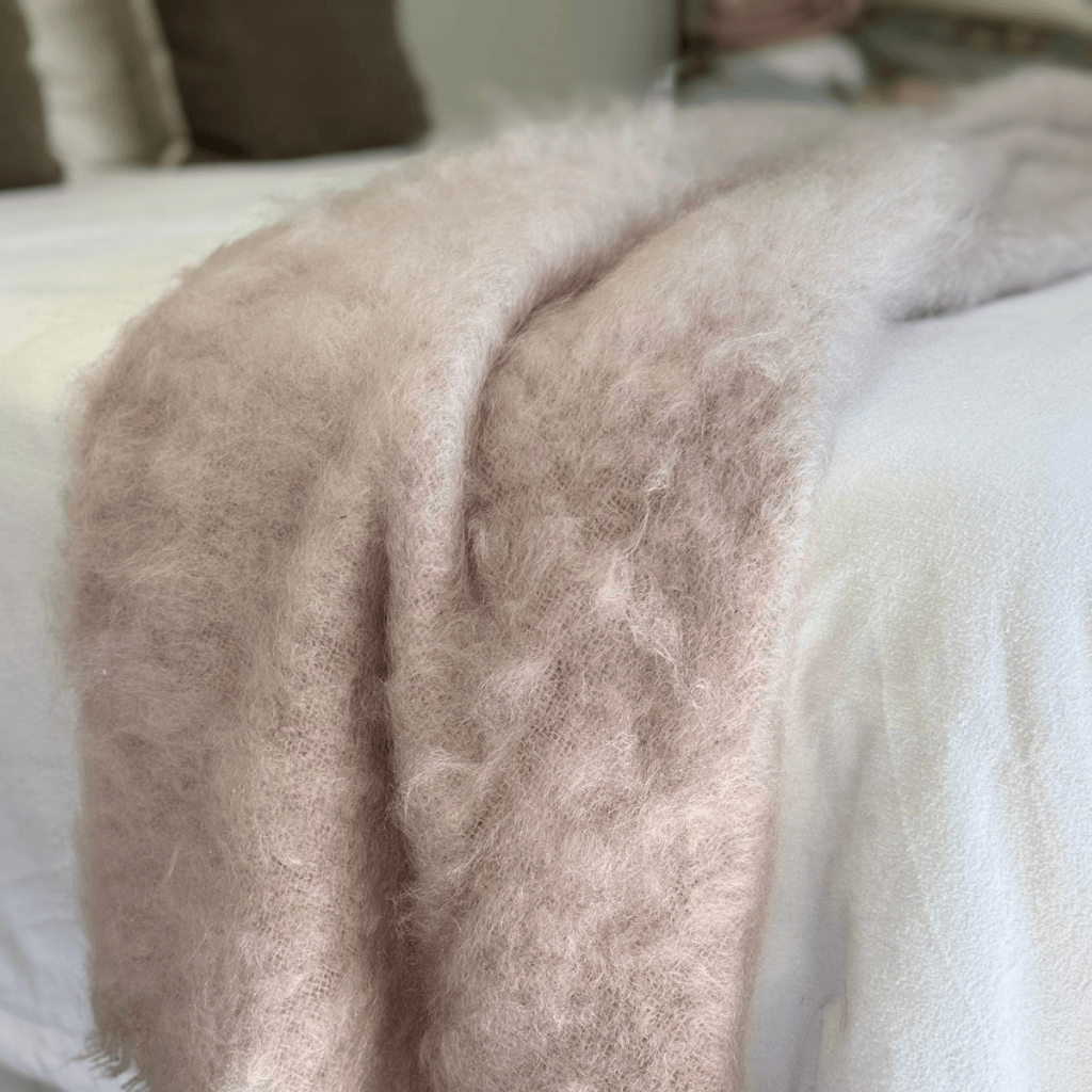 Jacquie O Light Mohair Blanket