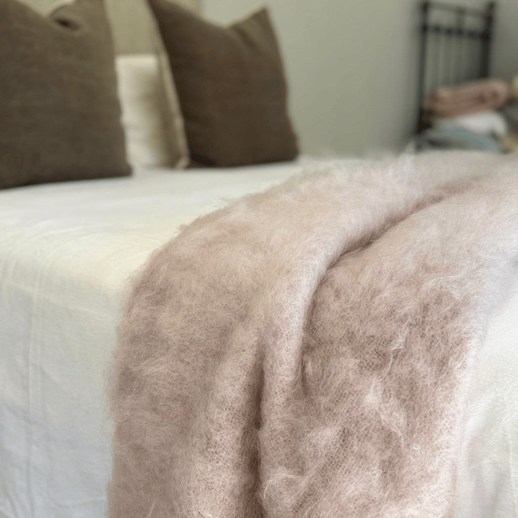 Jacquie O Light Mohair Blanket