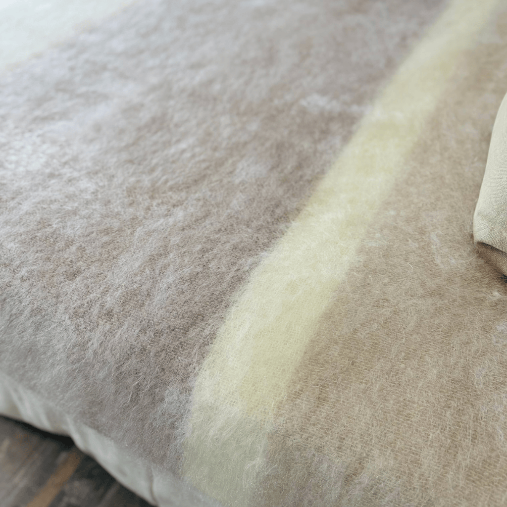 Jacqui O Stripes  Mohair Blanket