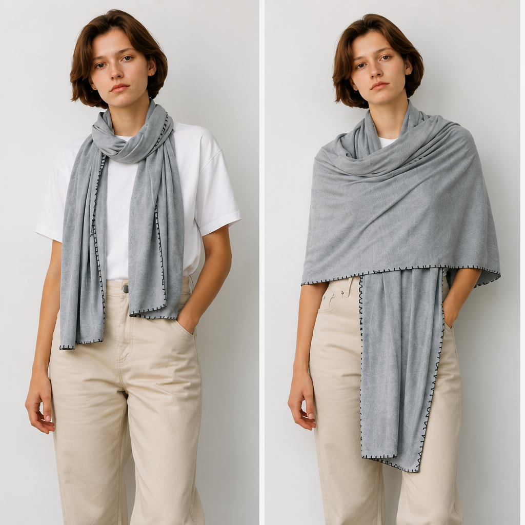Assorted Blanket Stitch Shawl