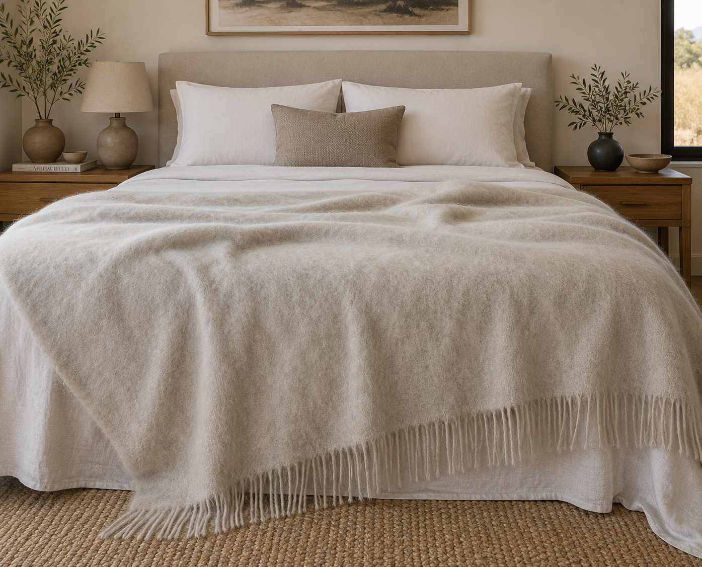 Linen Mohair Blanket