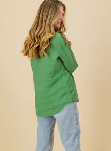 Linen Shirt with Tab