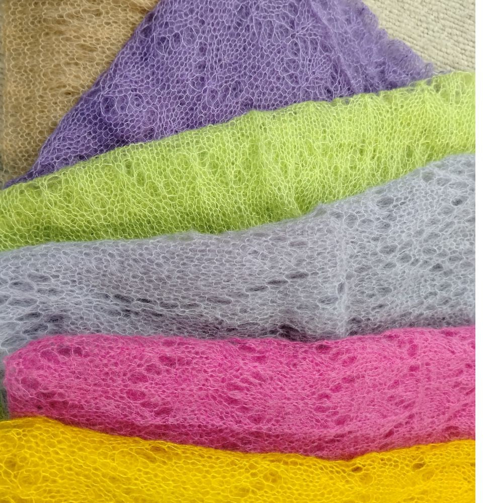 Mohair and Featherlight Silk Scarf