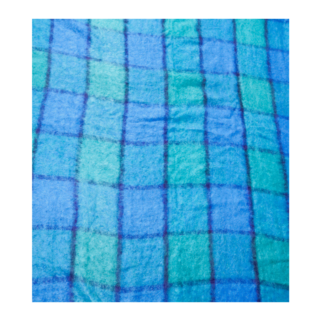 Ocean Blocks Mohair Blanket