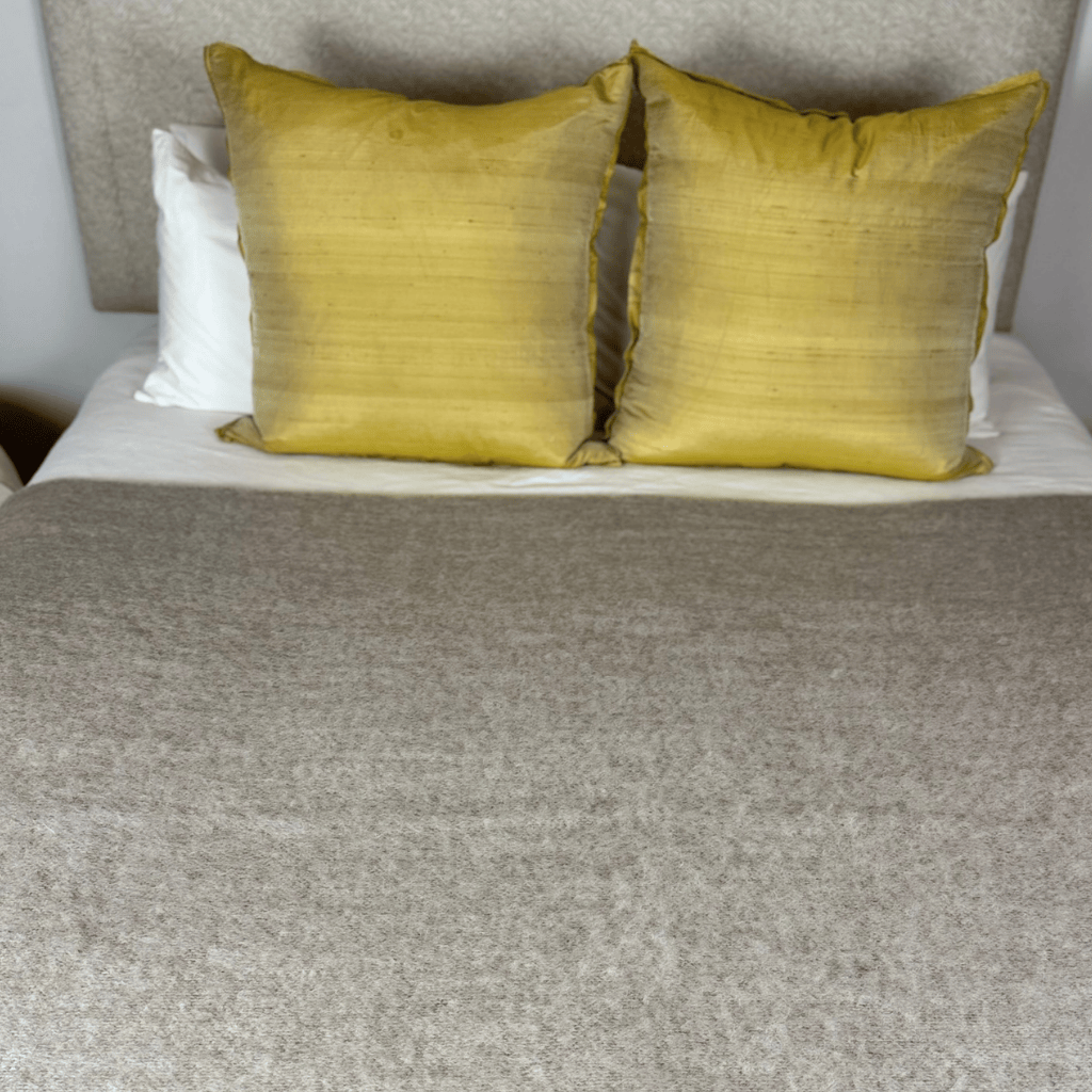 Stone Mohair Blanket