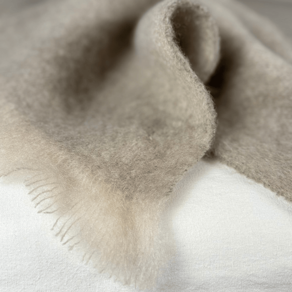Stone Mohair Blanket