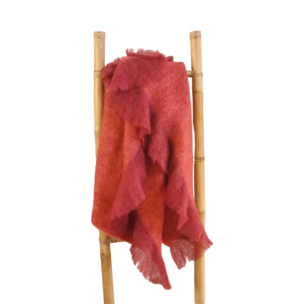 Tango Rust Mohair Blanket