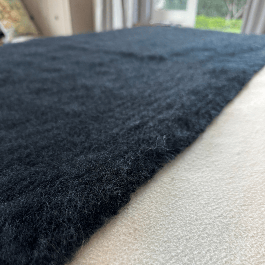 Ebony Mohair Blanket