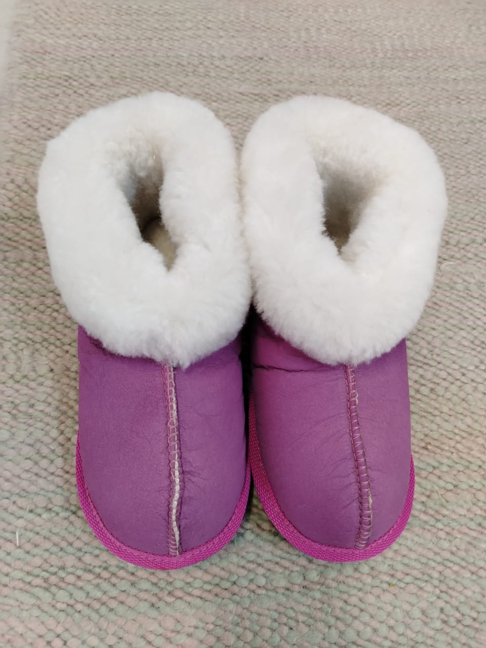 Pink Sheepskin Slippers