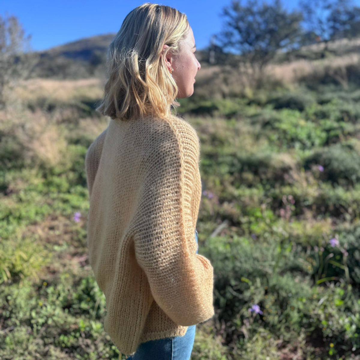 Kid Mohair and Silk Blend Cardigan
