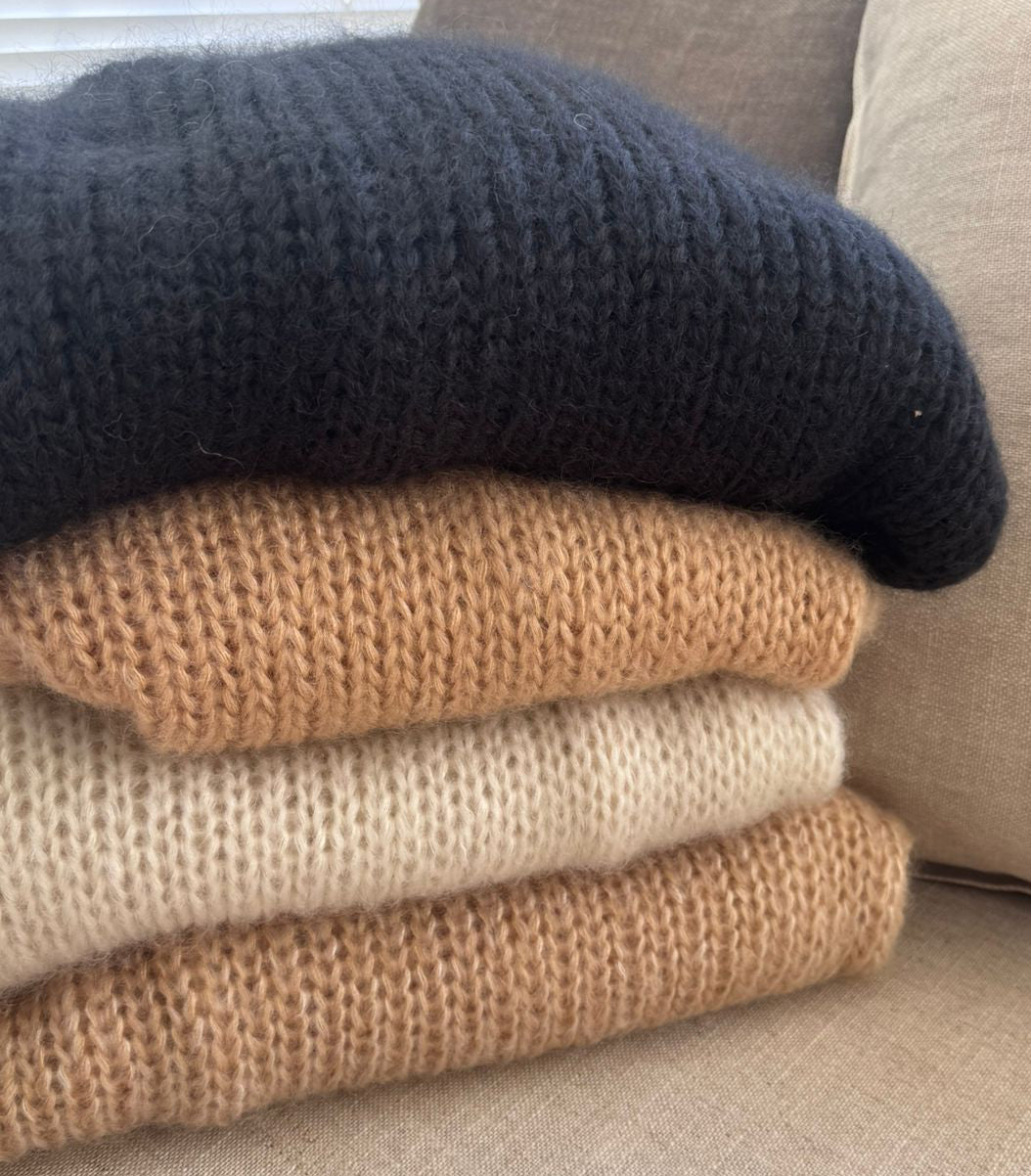 Kid Mohair and Silk Blend Cardigan