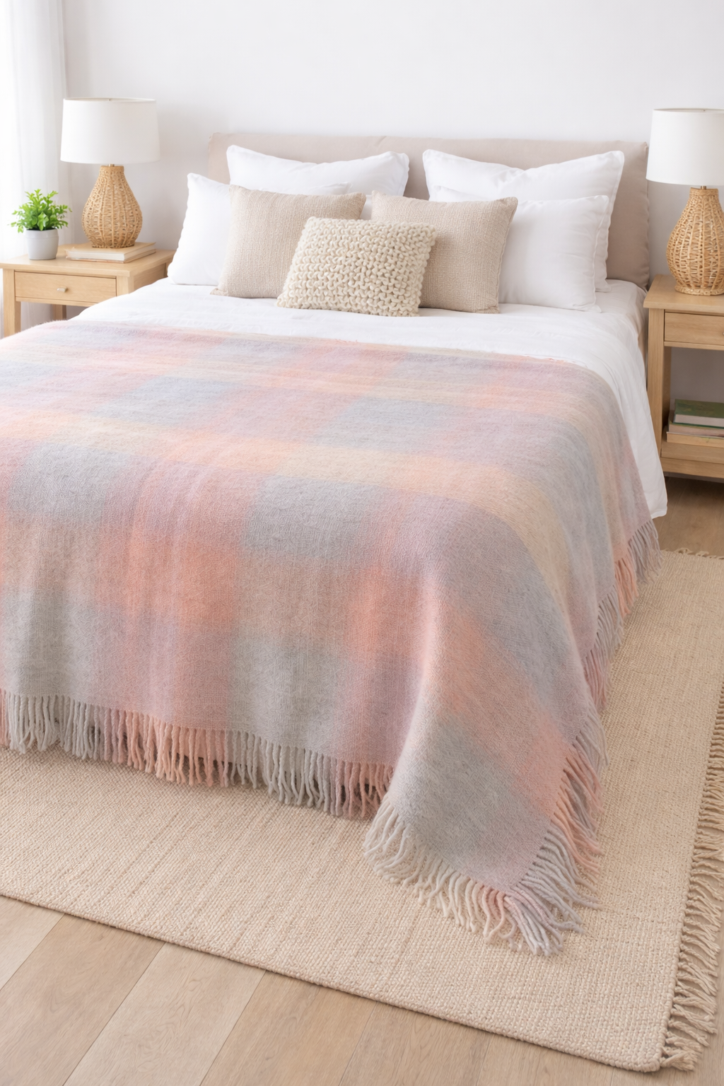 Assorted Color Mohair Blanket