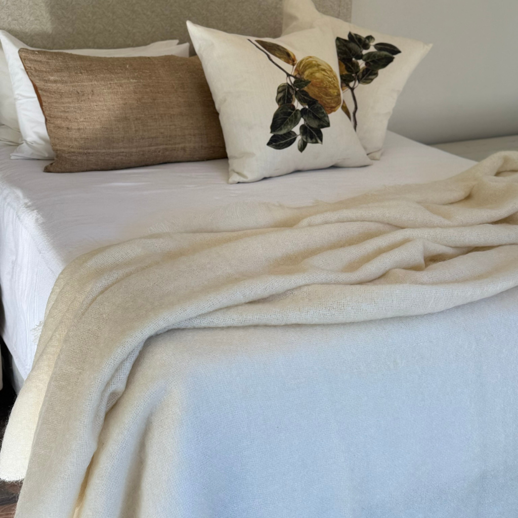 Natural Mohair Blanket