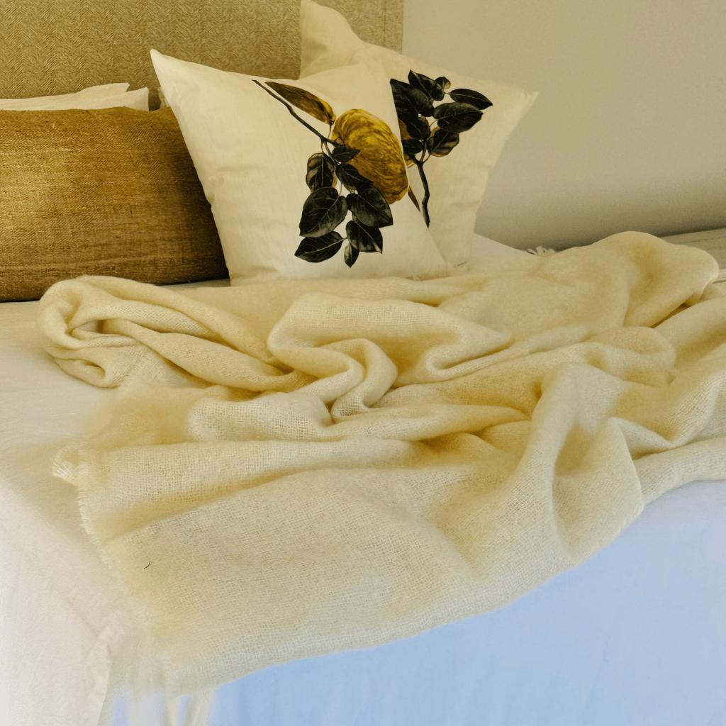 Natural Mohair Blanket