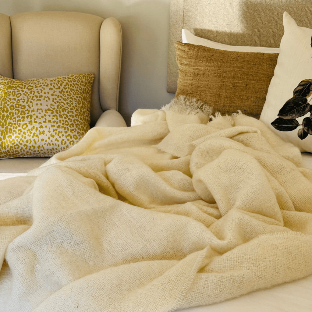 Natural Mohair Blanket