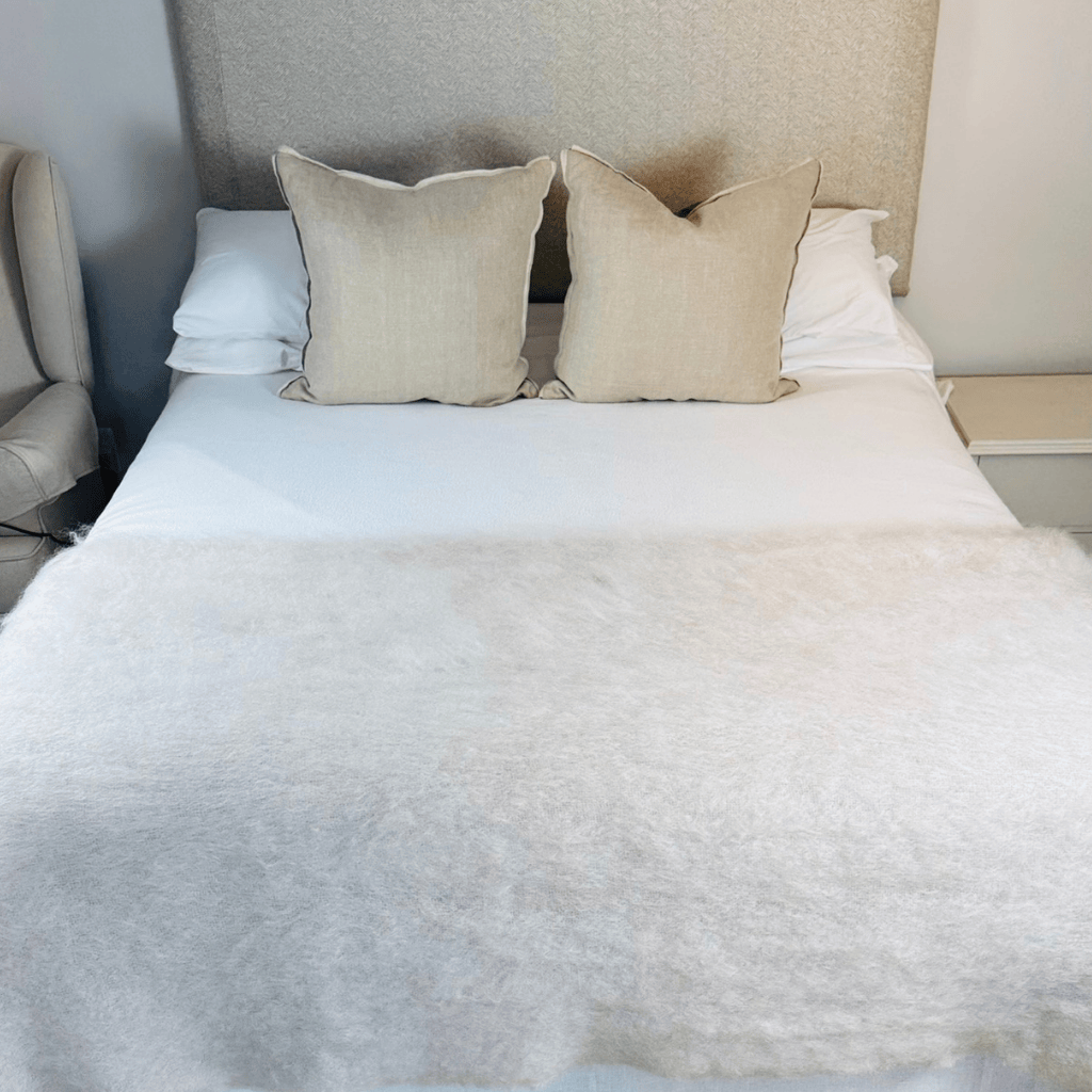 Oatmeal Mohair Blanket