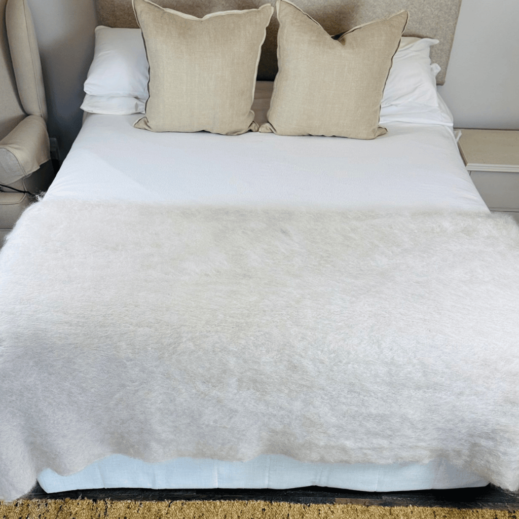 Oatmeal Mohair Blanket