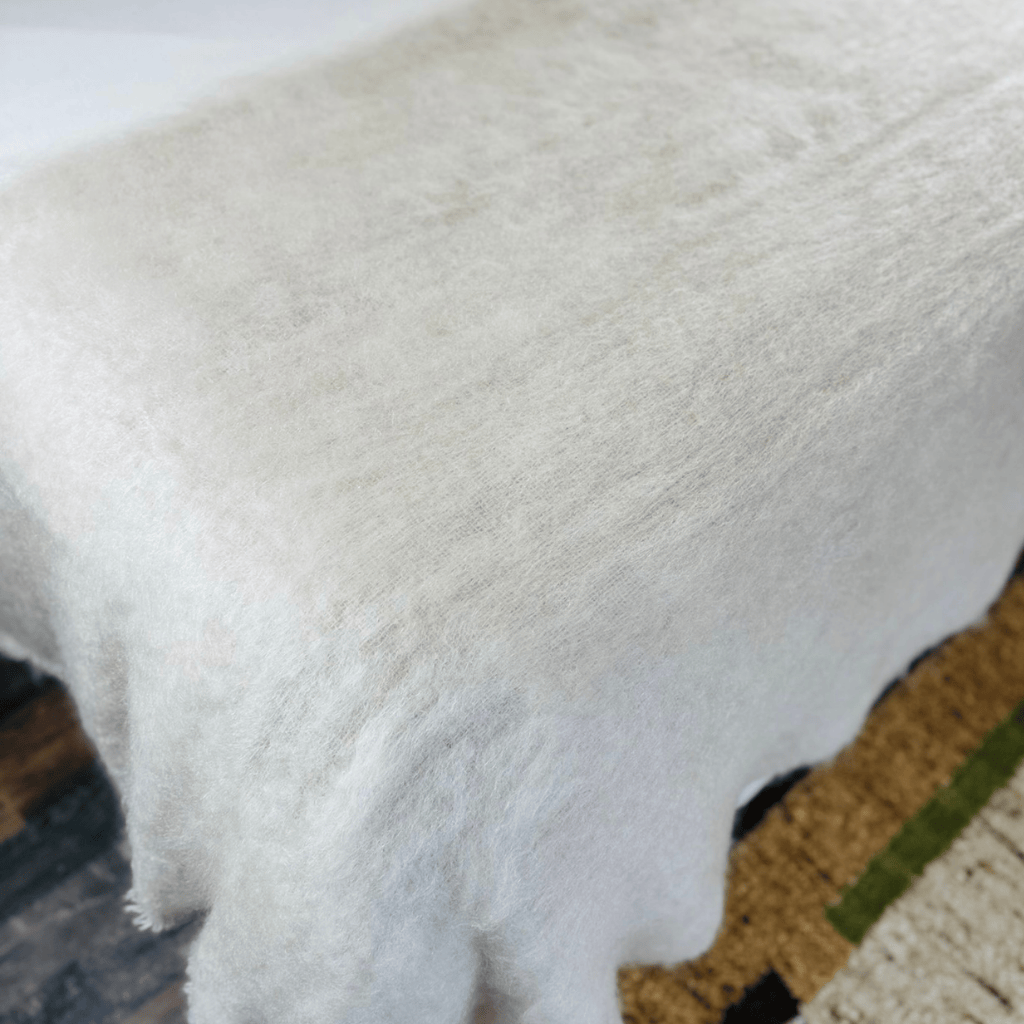 Oatmeal Mohair Blanket