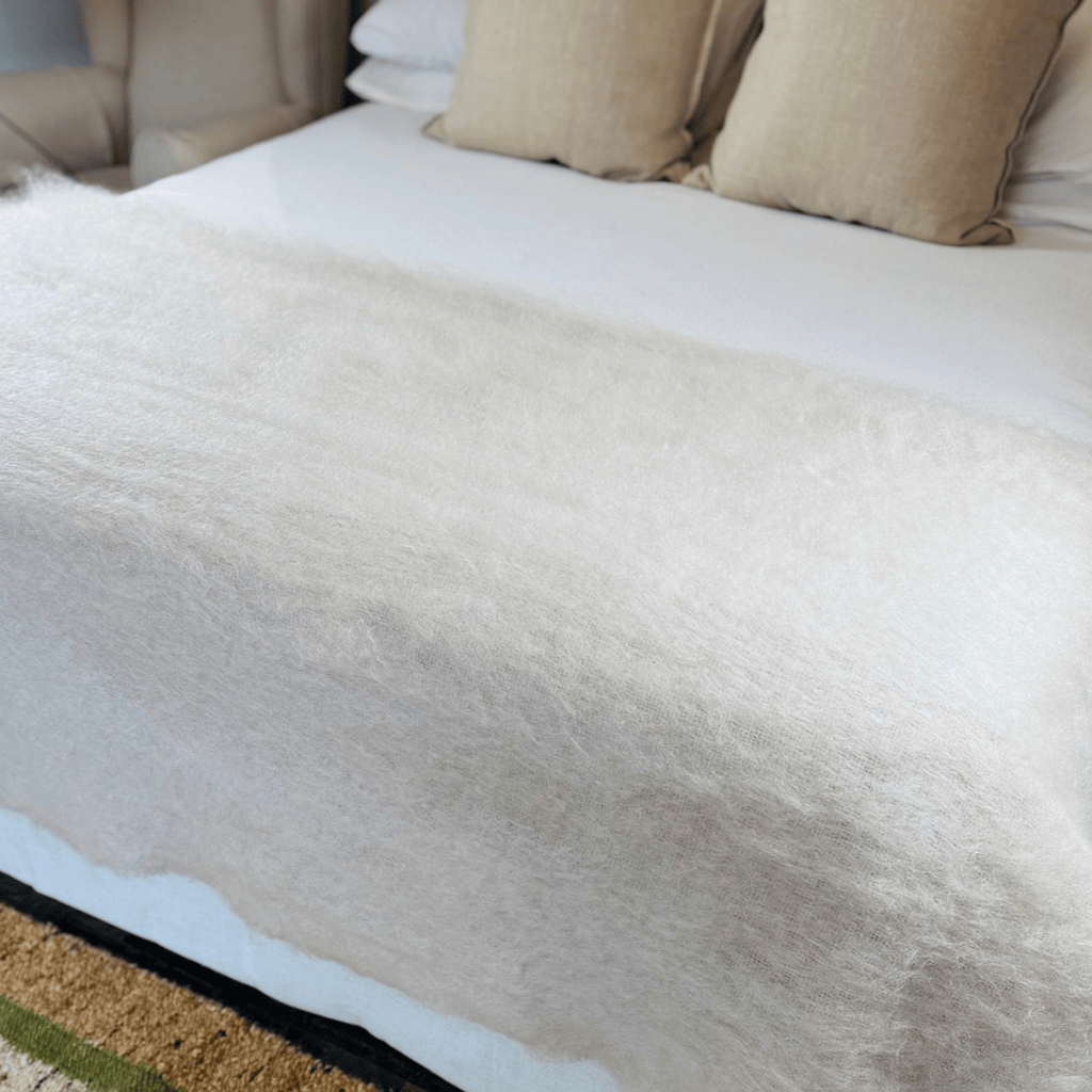 Oatmeal Mohair Blanket