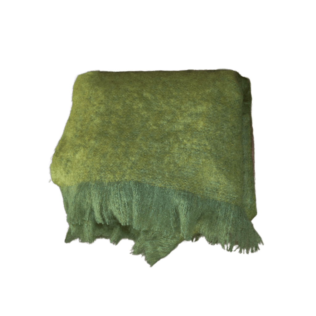 Olive Green Mohair Blanket