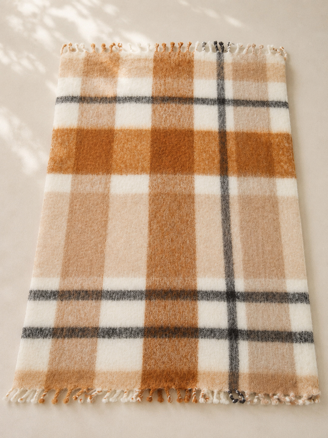 Big Tassel Assorted Mohair Blanket